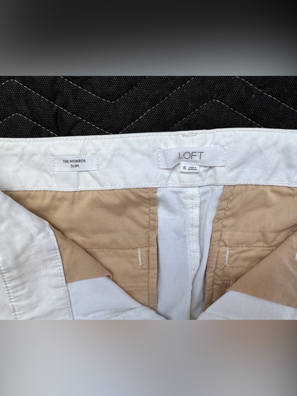 LOFT White Chino Straight Pants - Picture 3 of 9